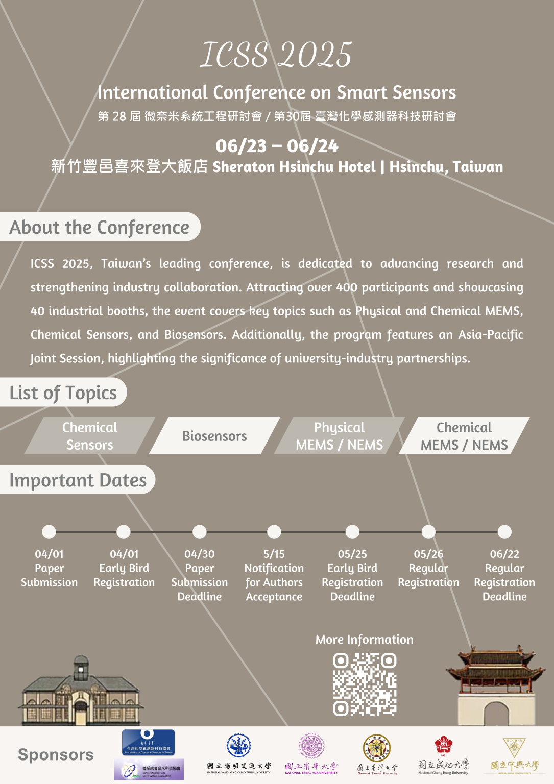 【公告】:ICSS 2025國際智慧感測器研討會 - 中原大學工業與系統工程學系